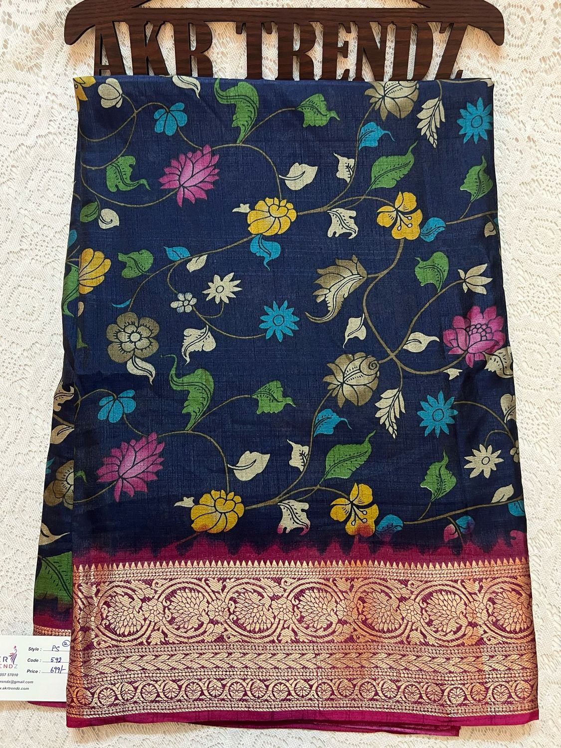 Kalamkari Soft Silk Sarees