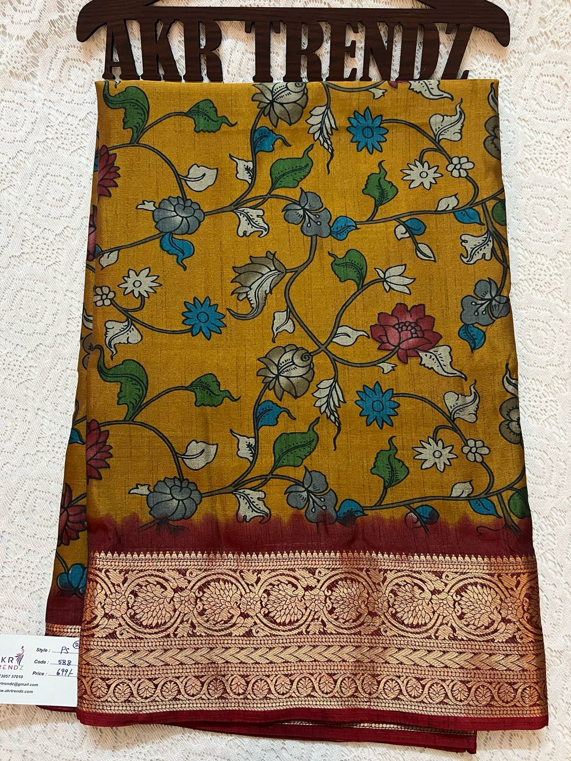 Kalamkari Soft Silk Sarees