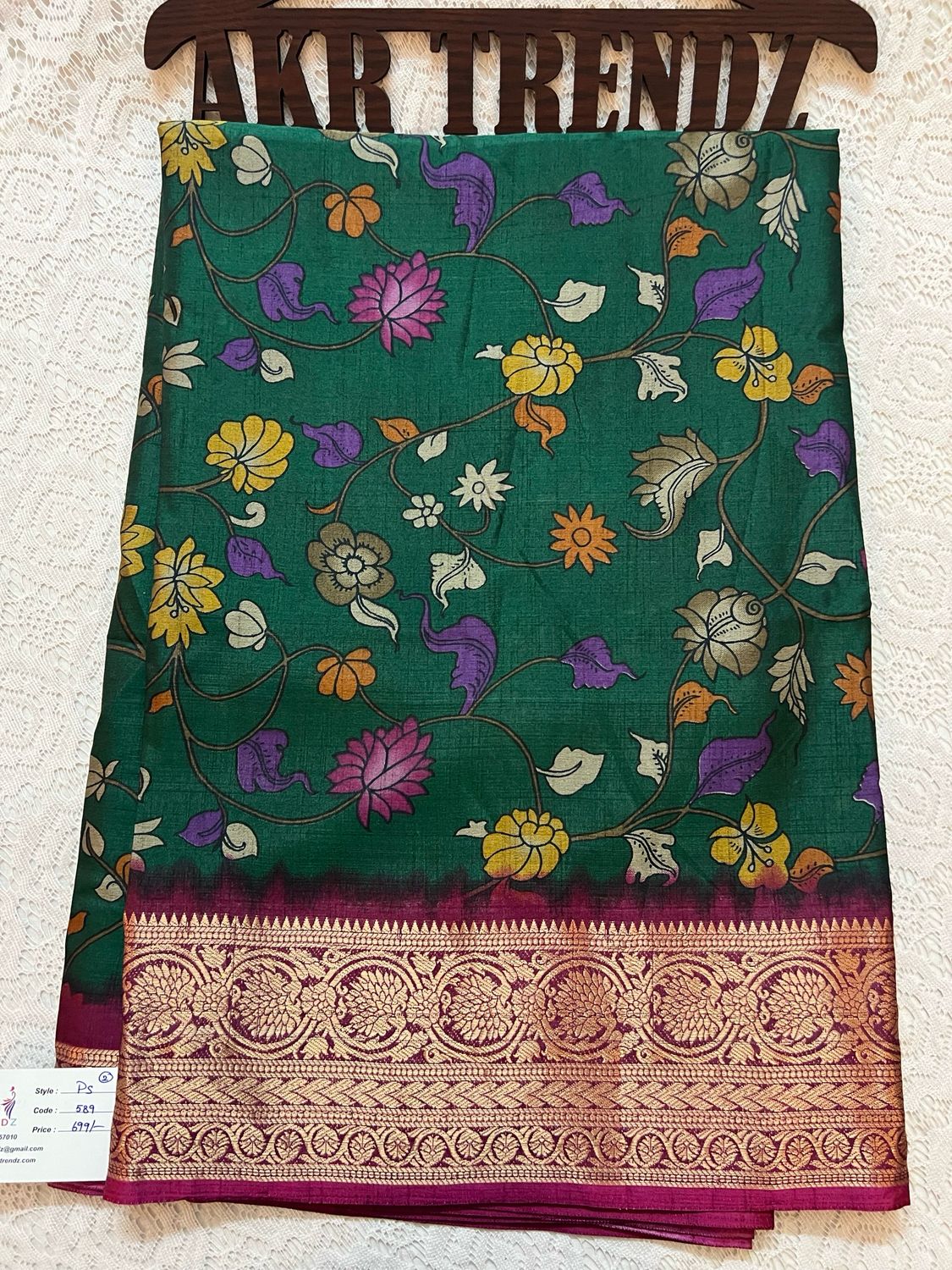 Kalamkari Soft Silk Sarees