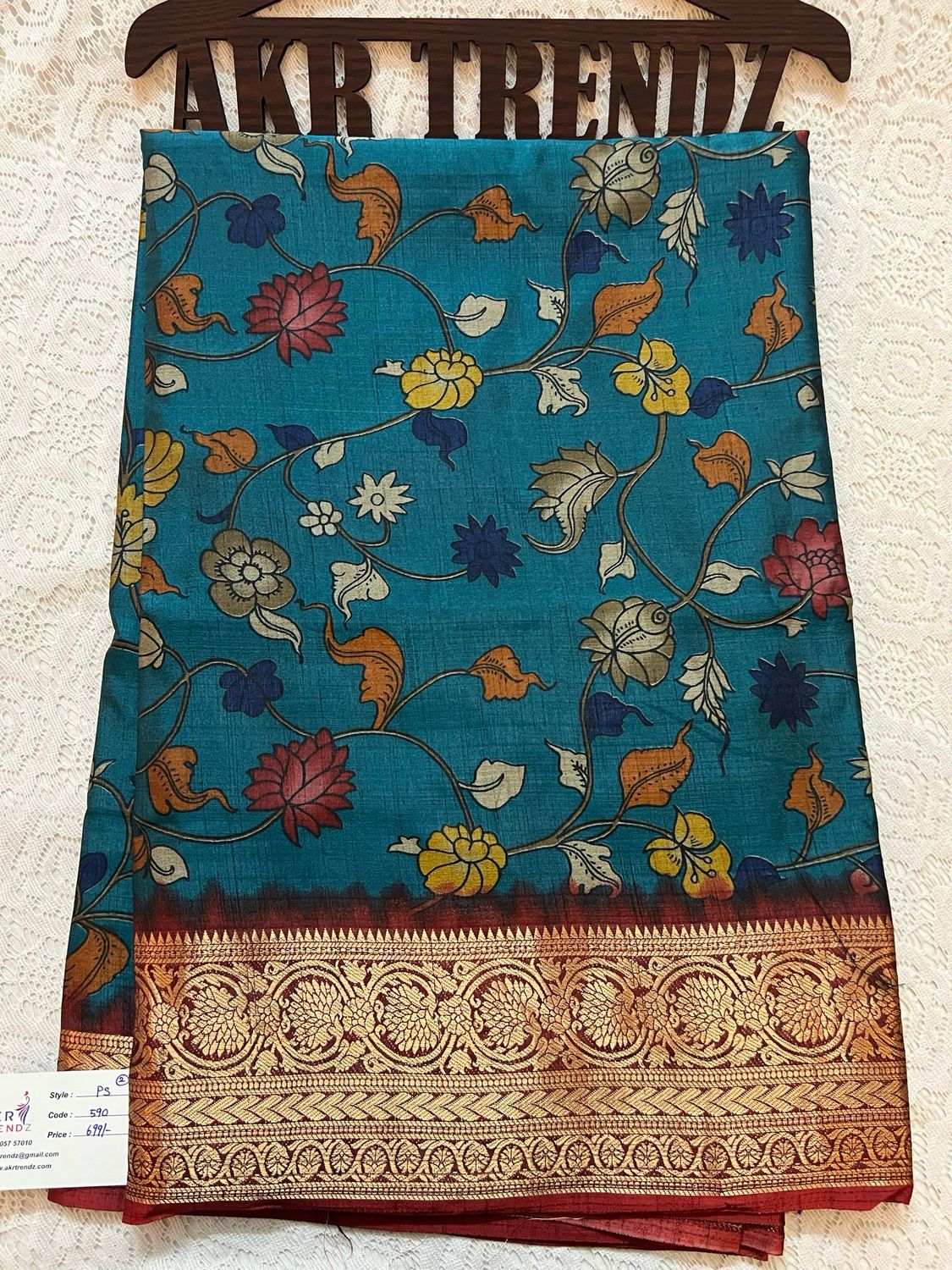 Kalamkari Soft Silk Sarees