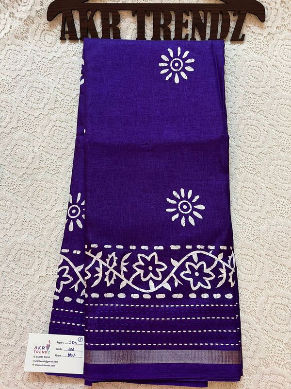 Silk mix cotton sarees