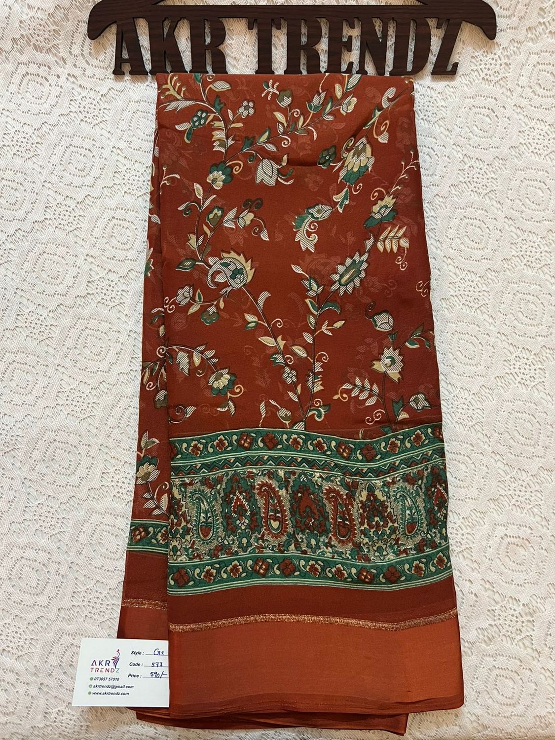 Satin Border Georgette sareee