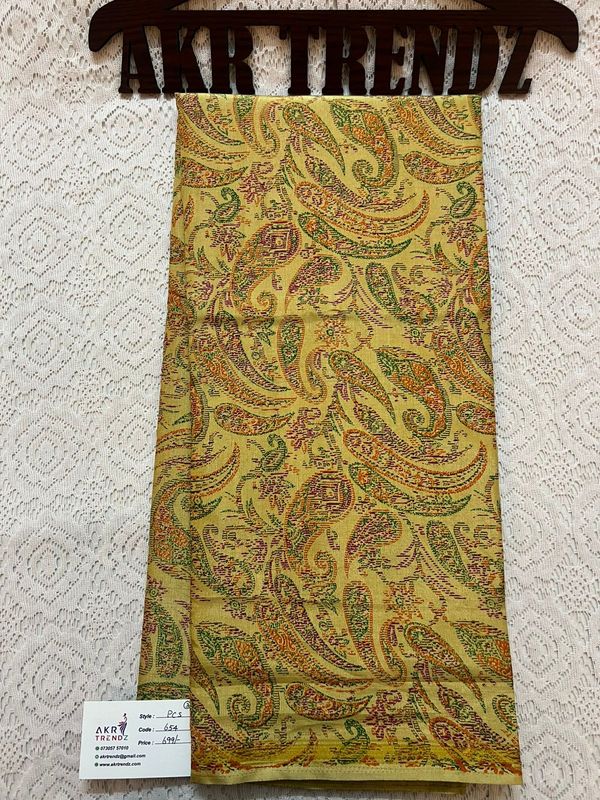 Thin border printed silk sarees