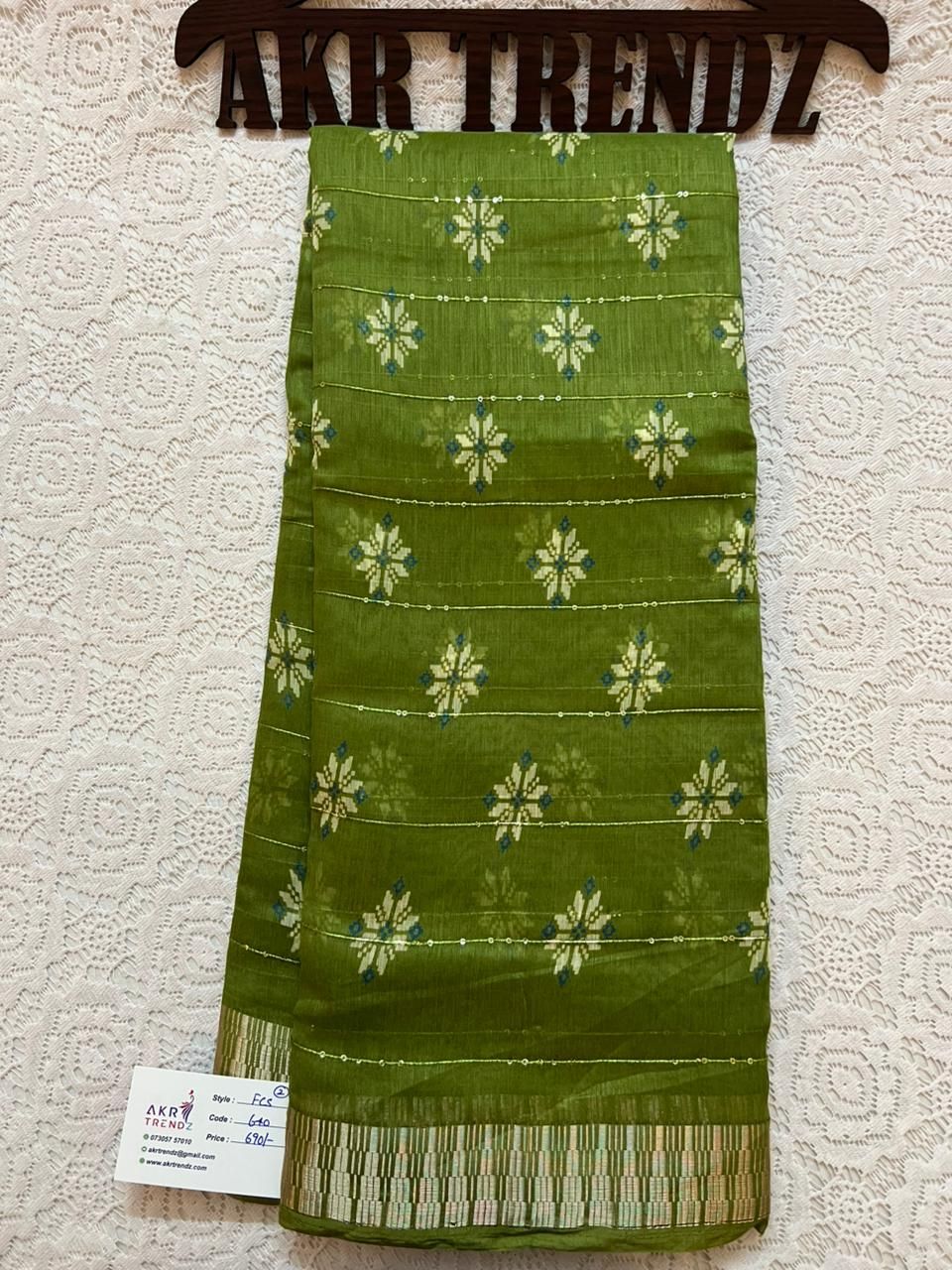 Sequence Fancy cotton sarees