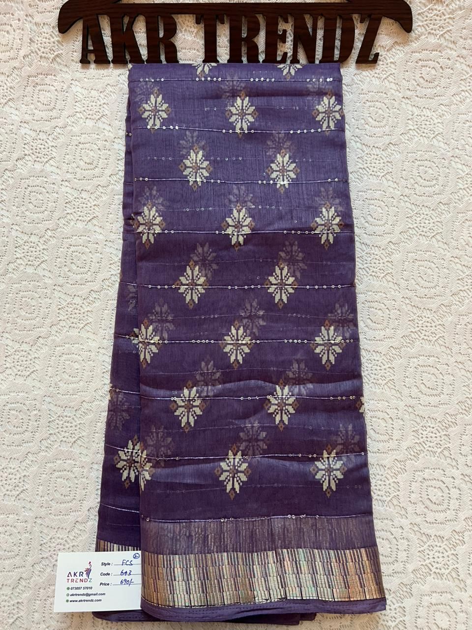 Sequence Fancy cotton sarees