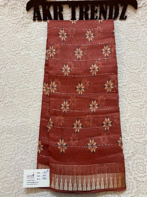 Sequence Fancy cotton sarees