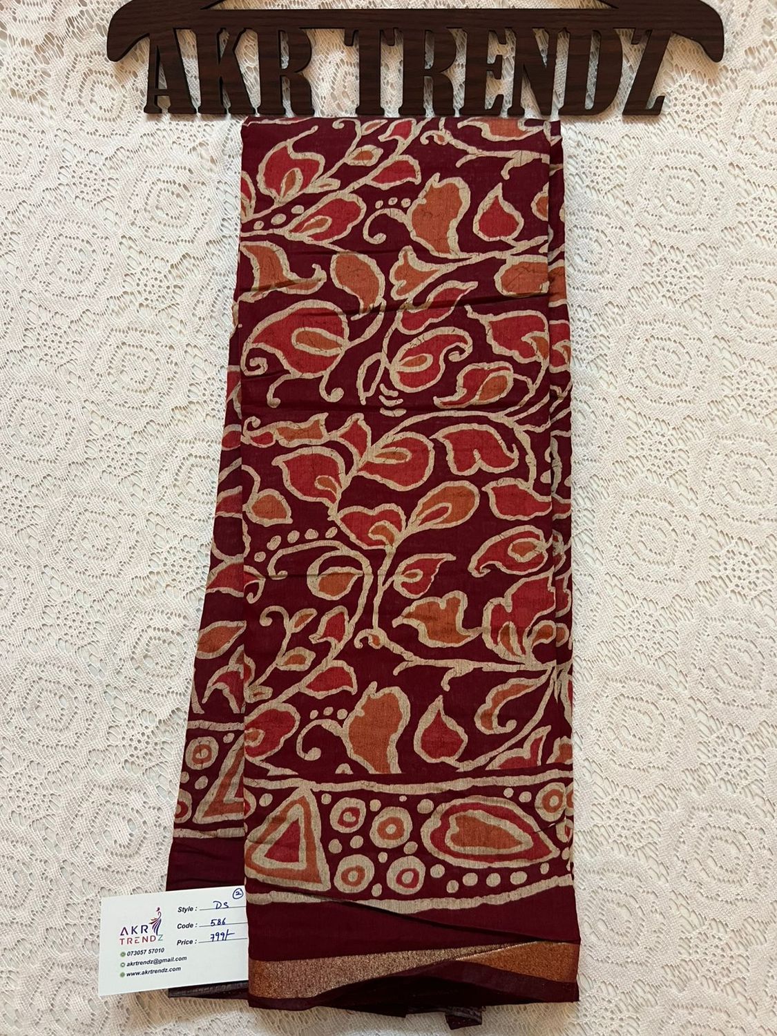 ​Dabu silk mix sarees​