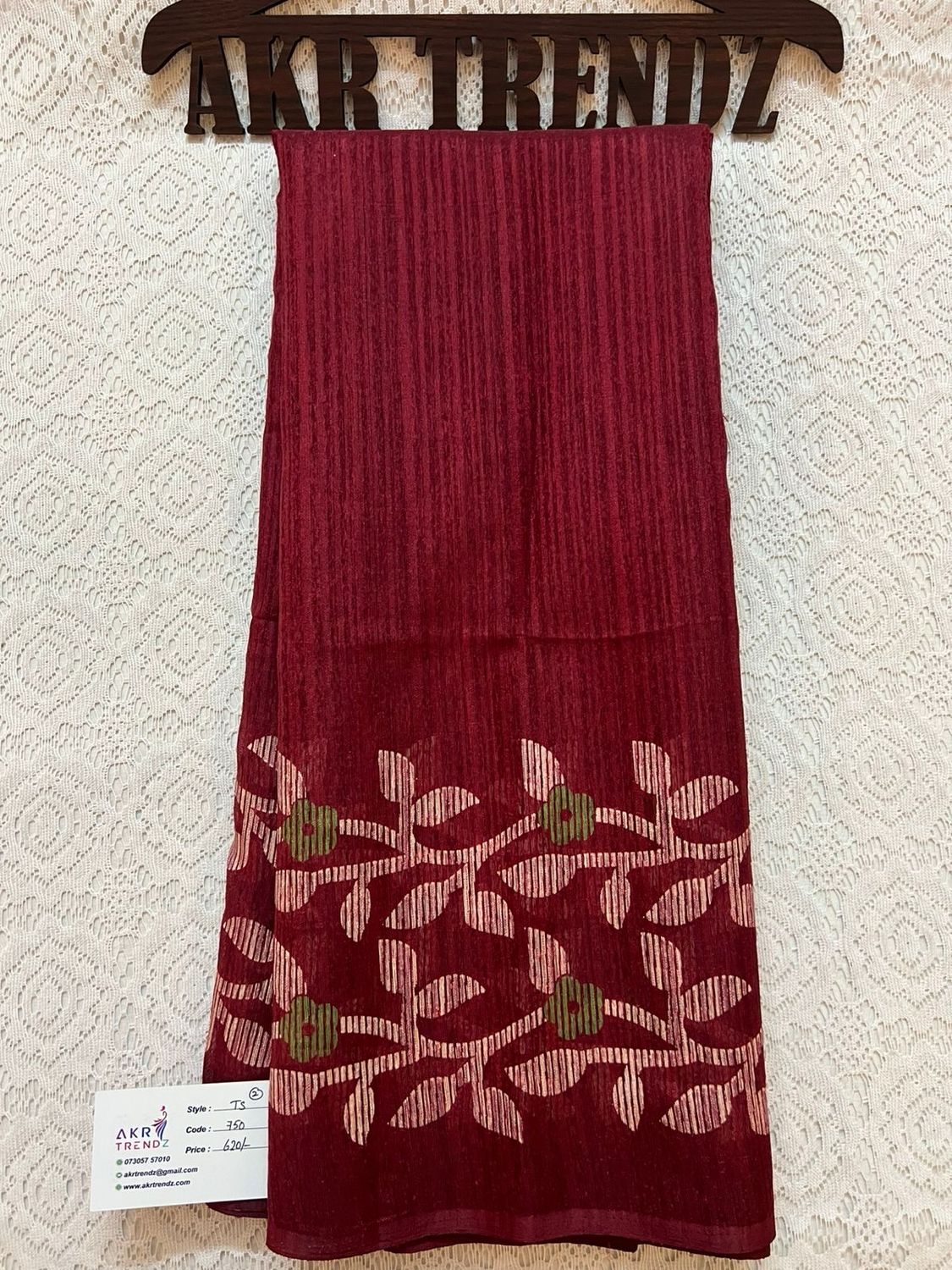 Linen silk sarees