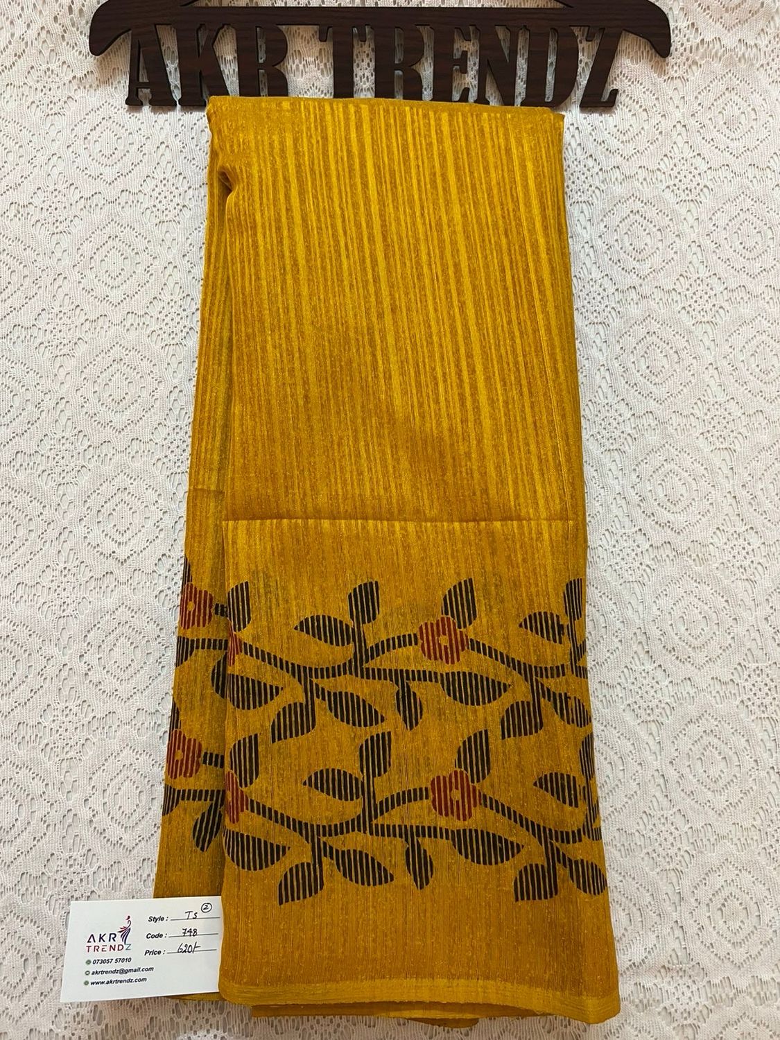 Linen silk sarees