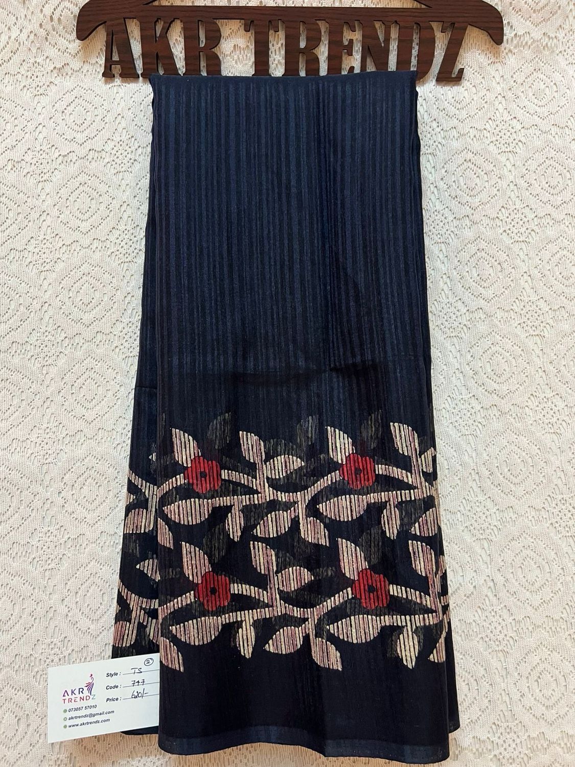 Linen silk sarees
