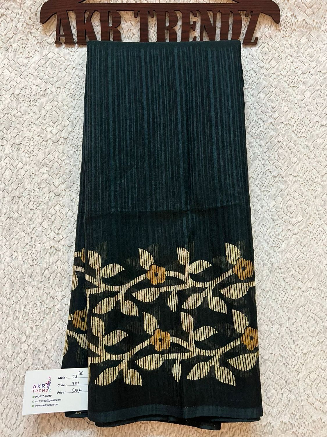 Linen silk sarees