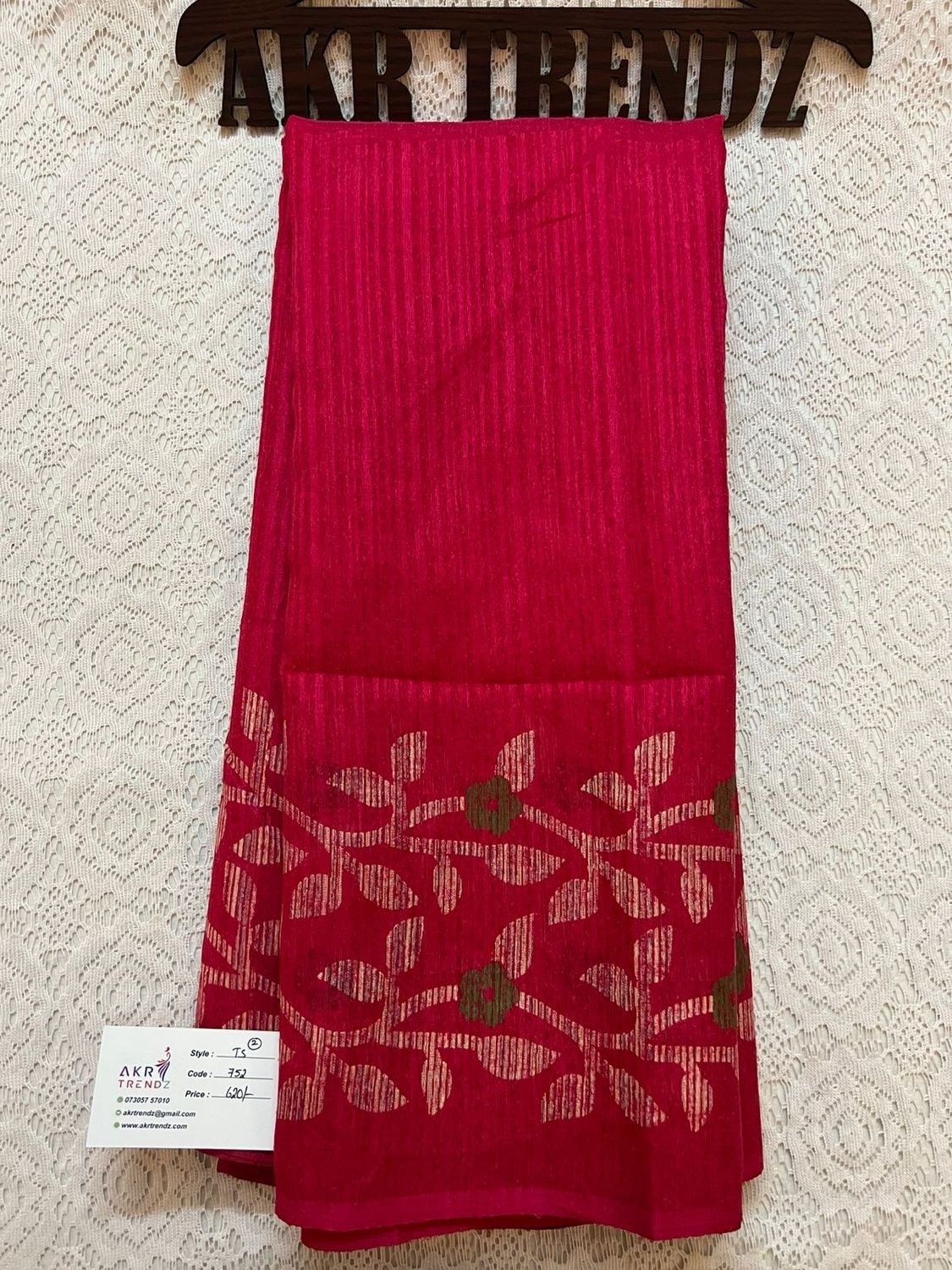Linen silk sarees