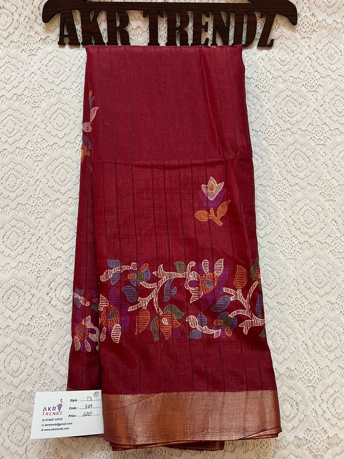 Printed soft silk sarees