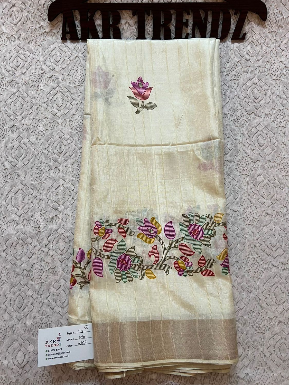 Printed soft silk sarees