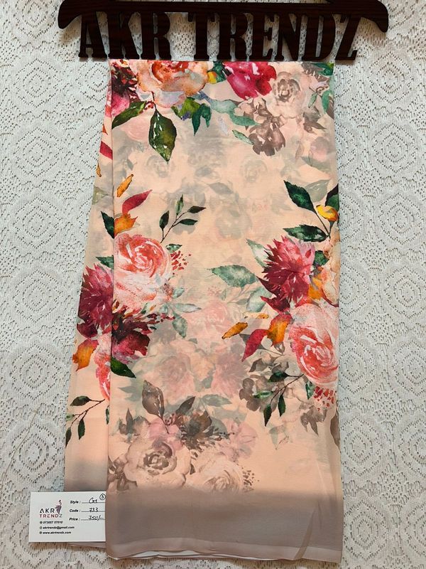 Digital print Georgette sarees​