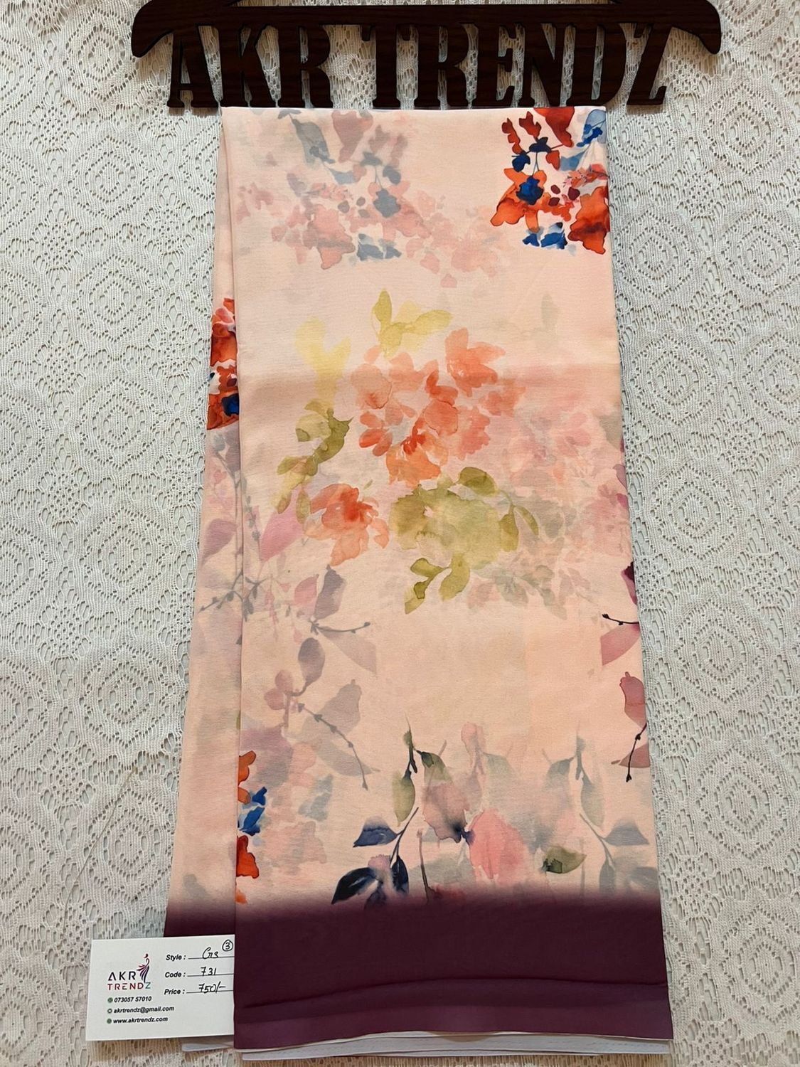 Digital print Georgette sarees​