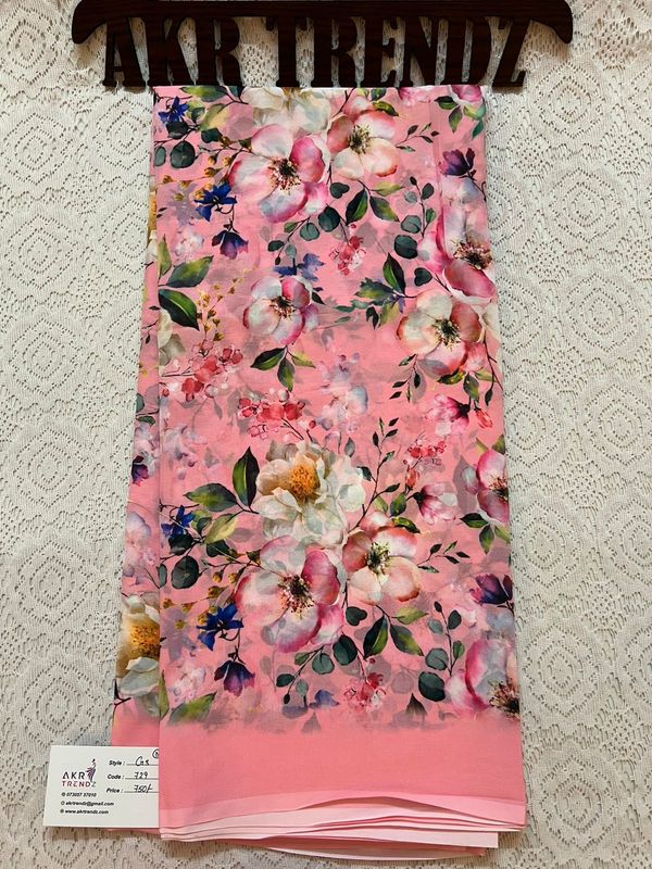 Digital print Georgette sarees​