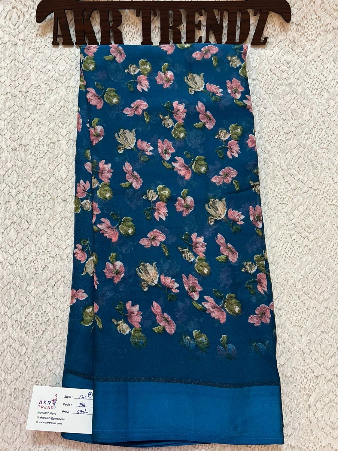 Satin Border Georgette sareee