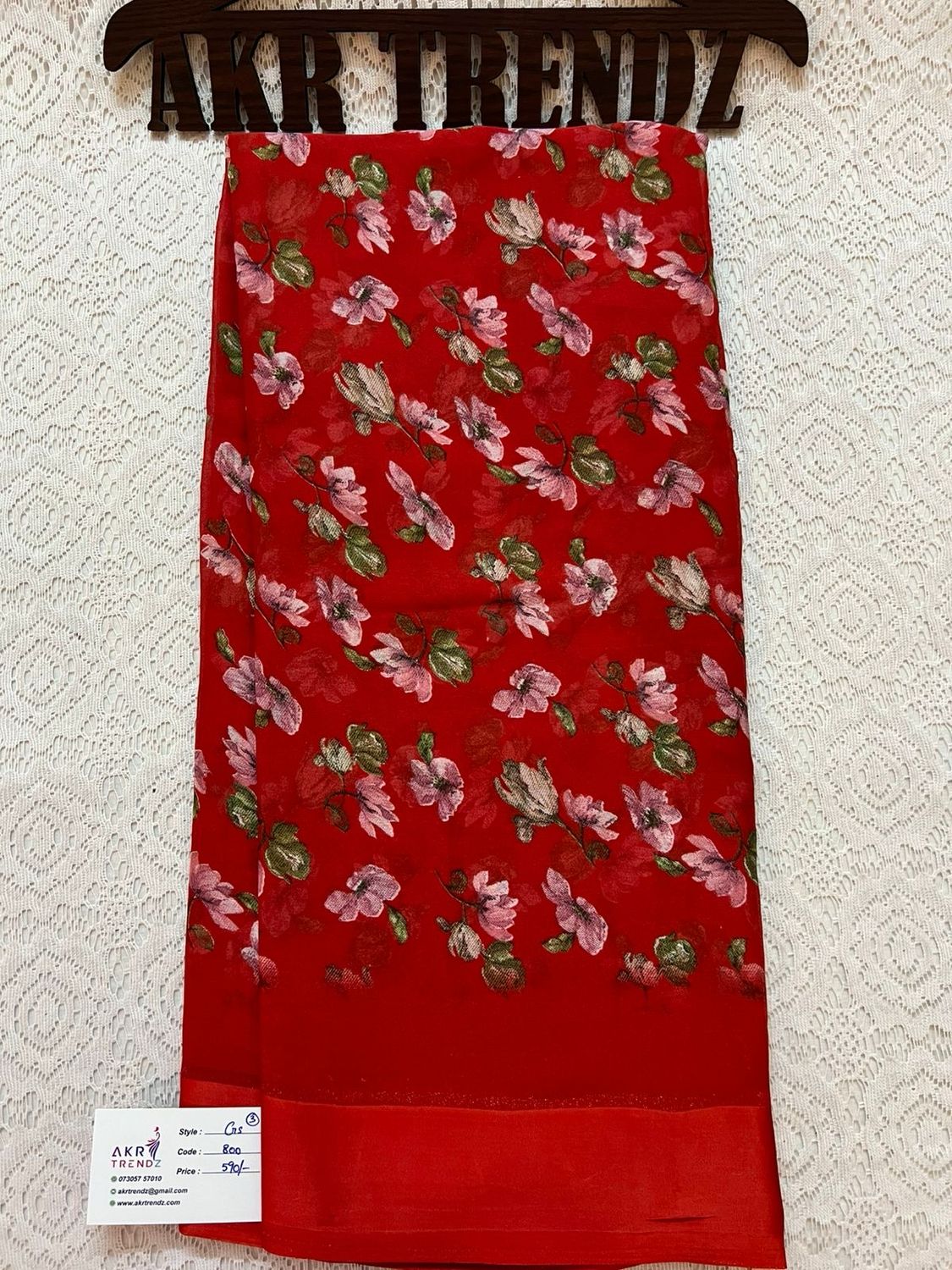 Satin Border Georgette sareee