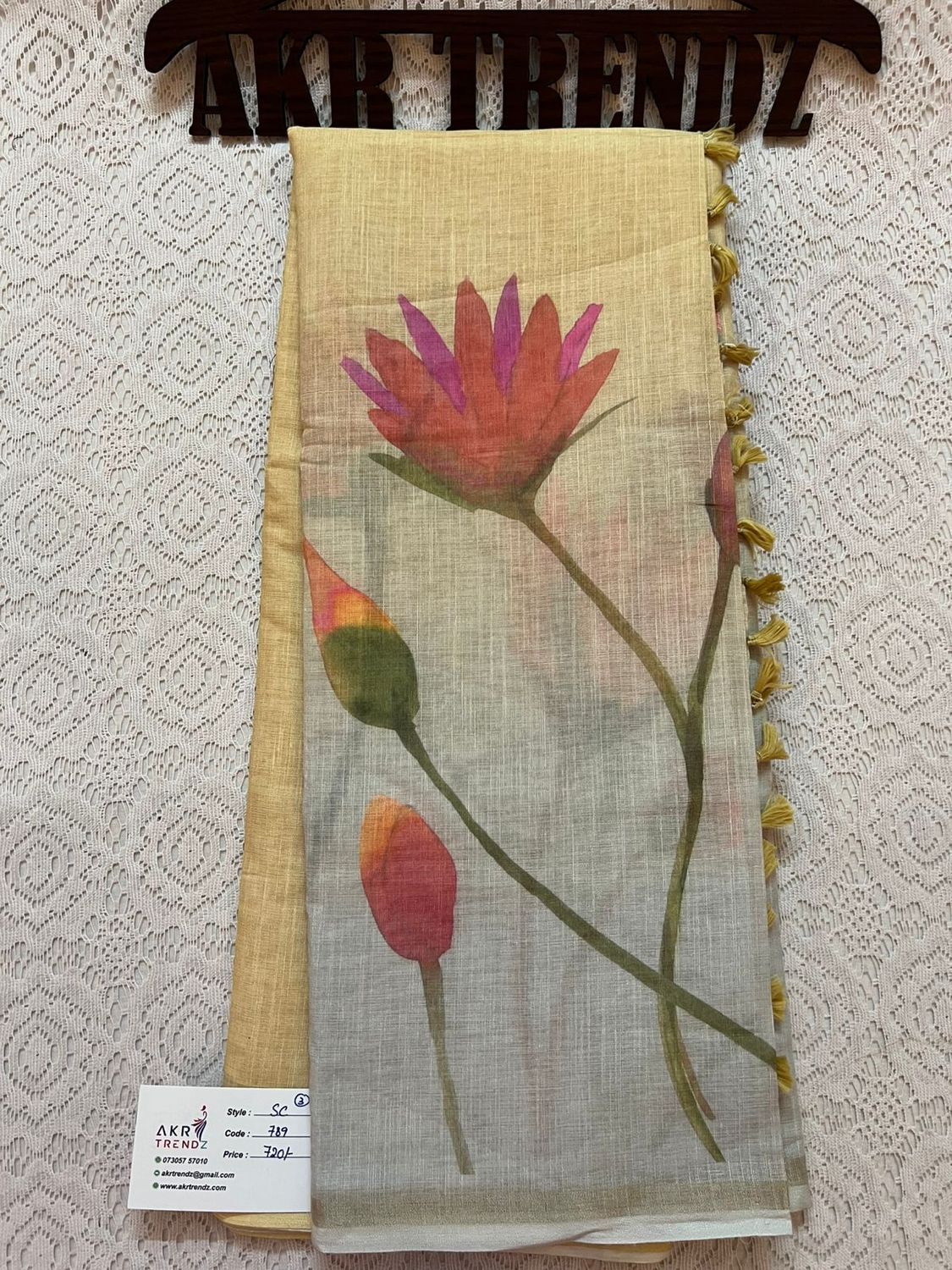 Fancy Chanderi cotton sarees​