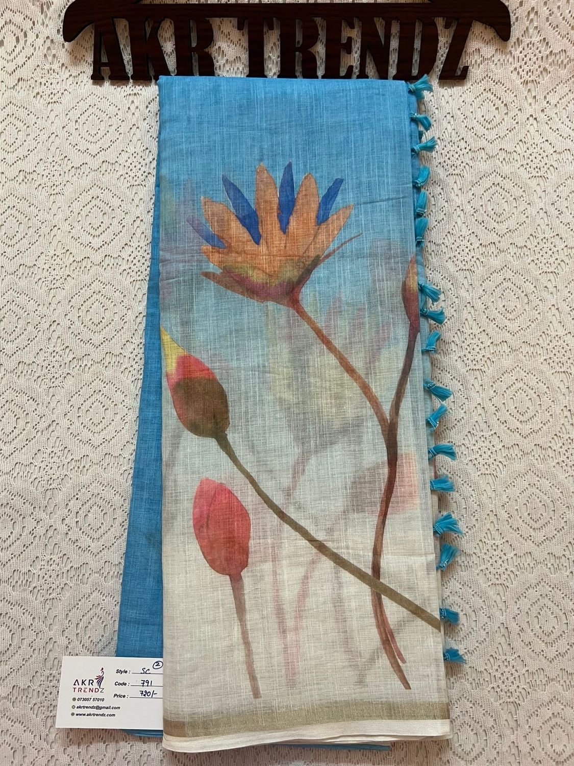Fancy Chanderi cotton sarees​