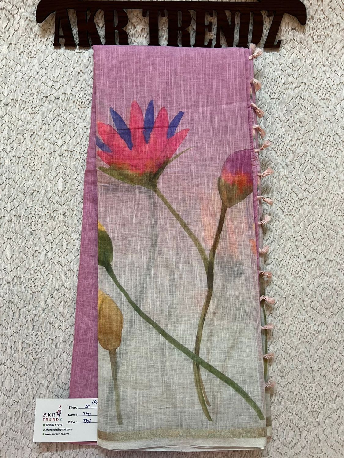 Fancy Chanderi cotton sarees​