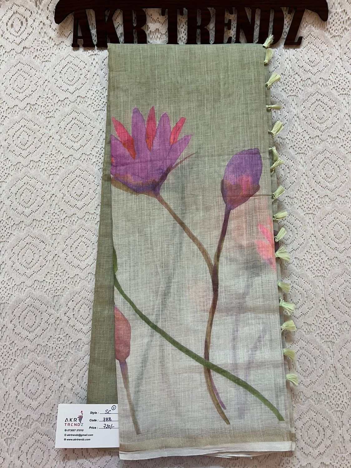 Fancy Chanderi cotton sarees​