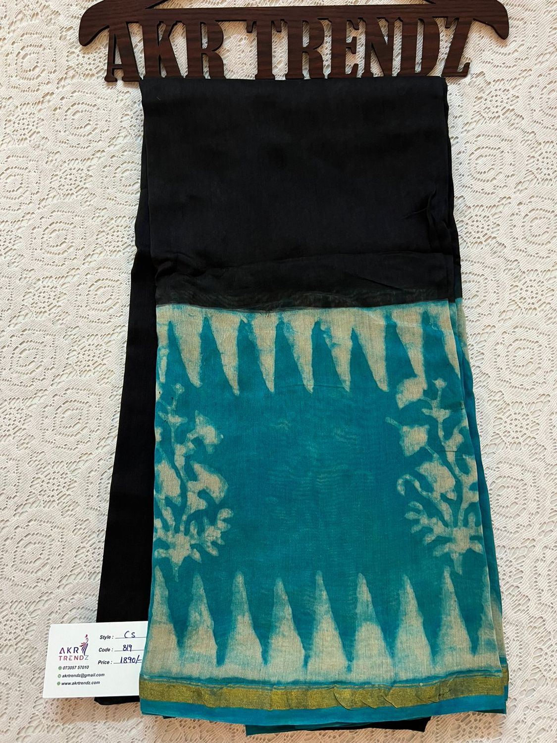 Handblock chanderi cotton sarees