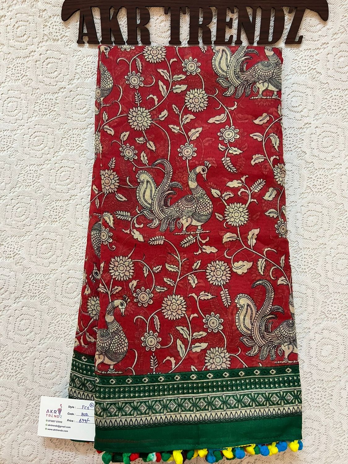 Kalamkari Fancy cotton sarees​