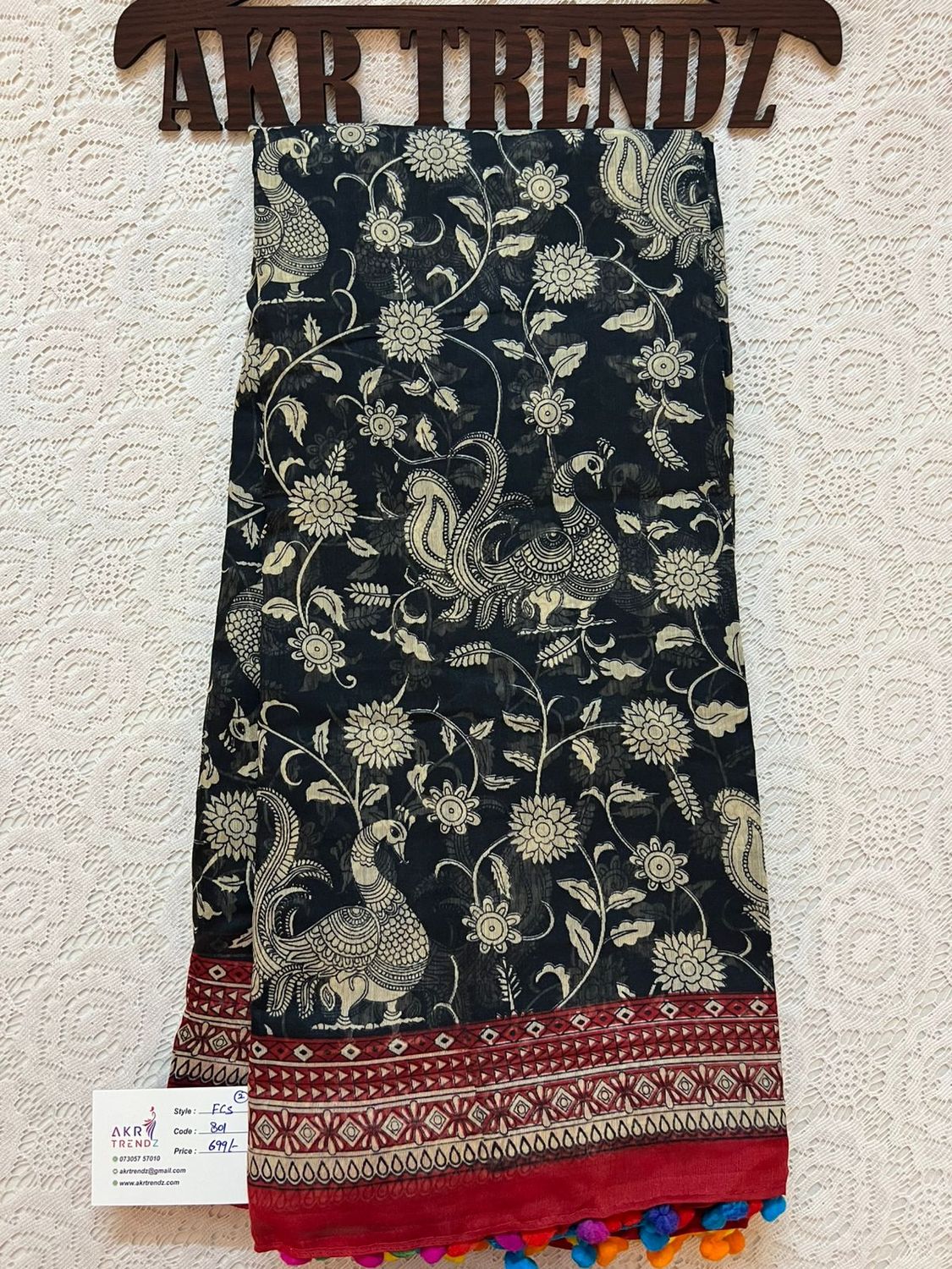 Kalamkari Fancy cotton sarees