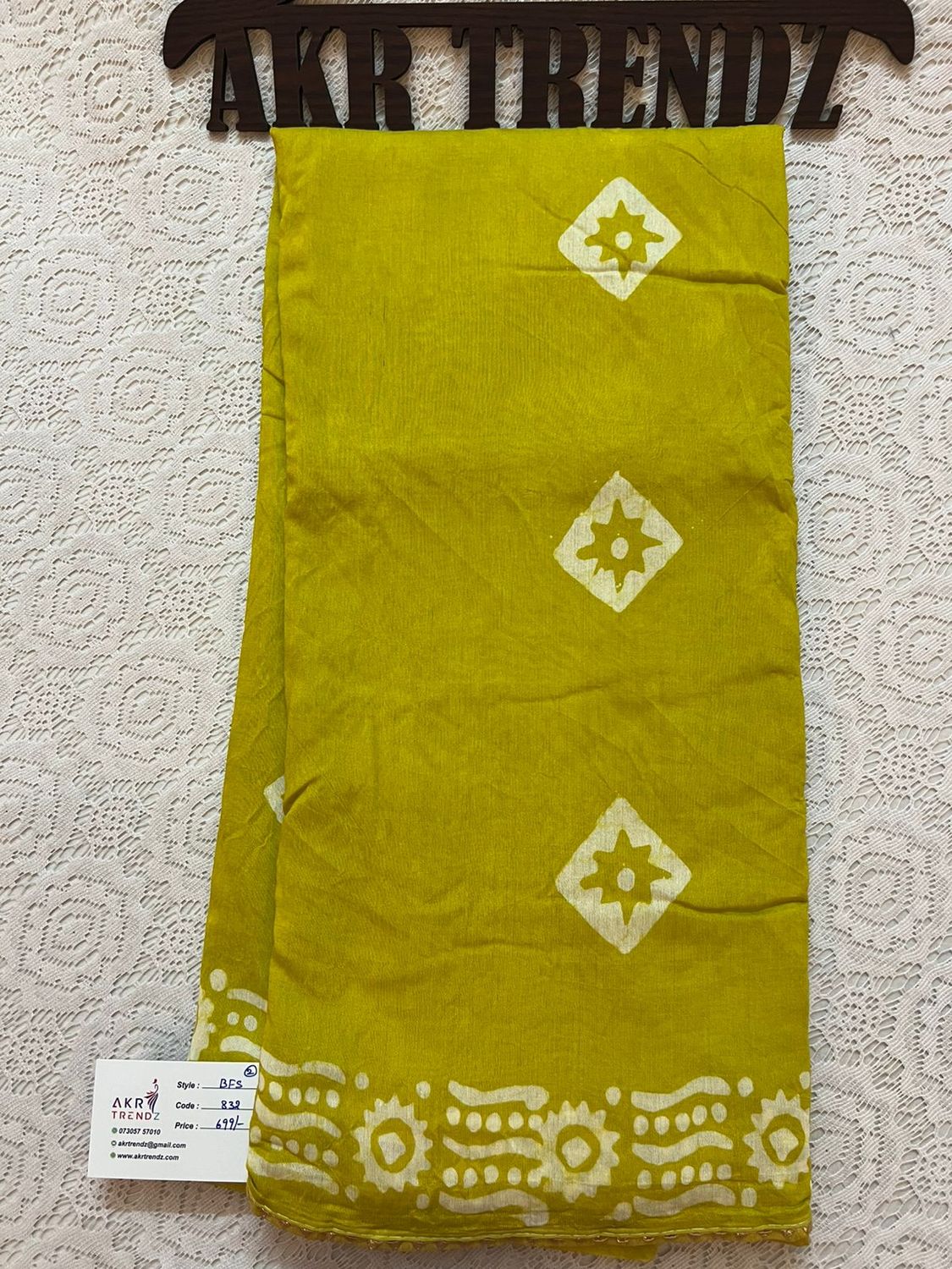 Batik print soft cotton sarees​