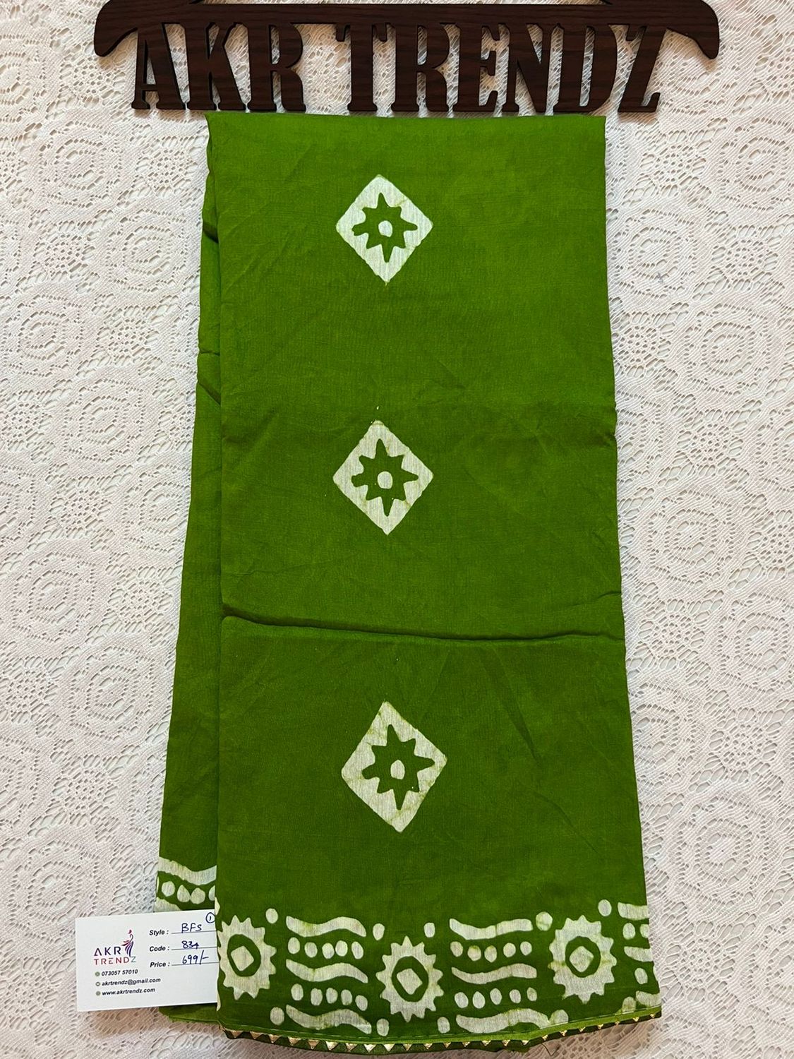 Batik print soft cotton sarees​