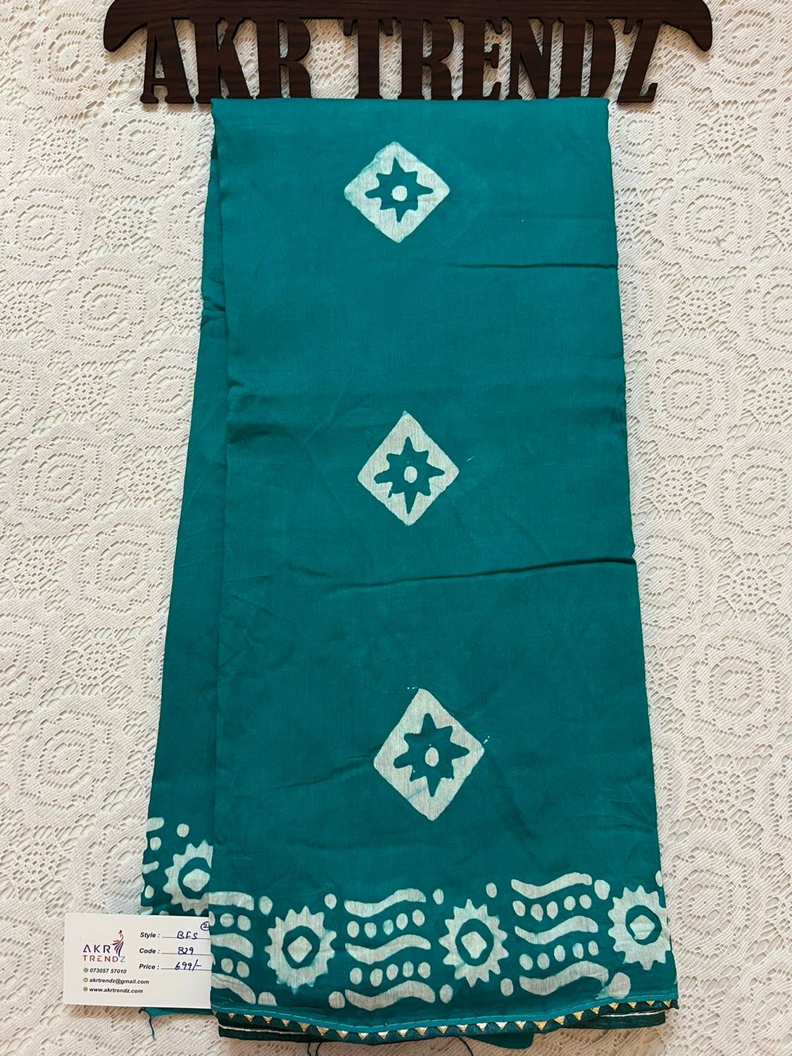Batik print soft cotton sarees​