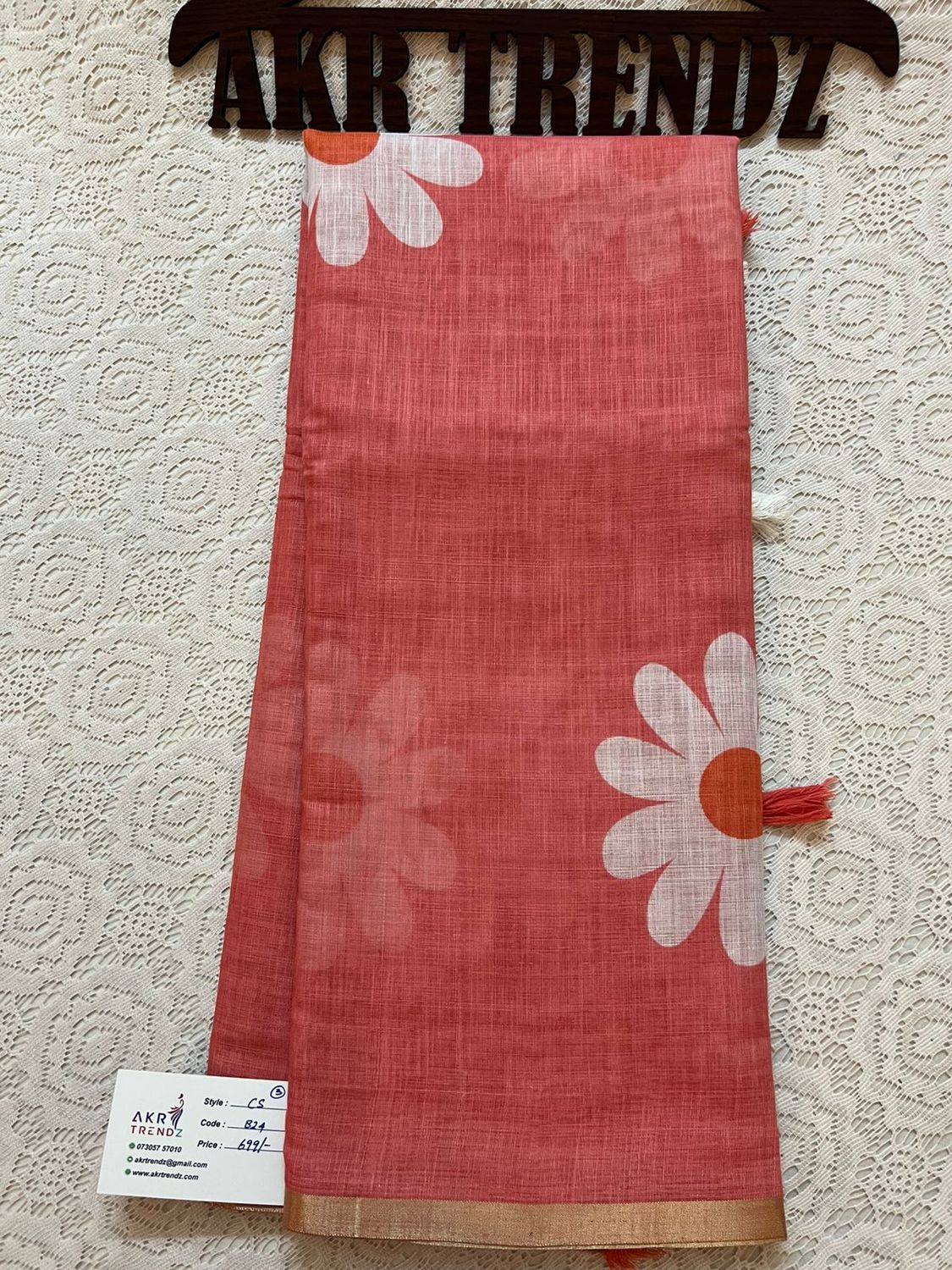 Soft linen cotton sarees​