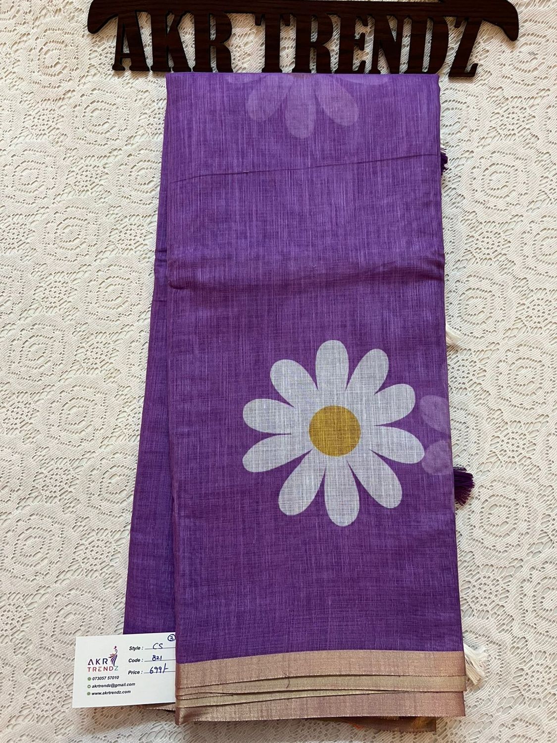 Soft linen cotton sarees​