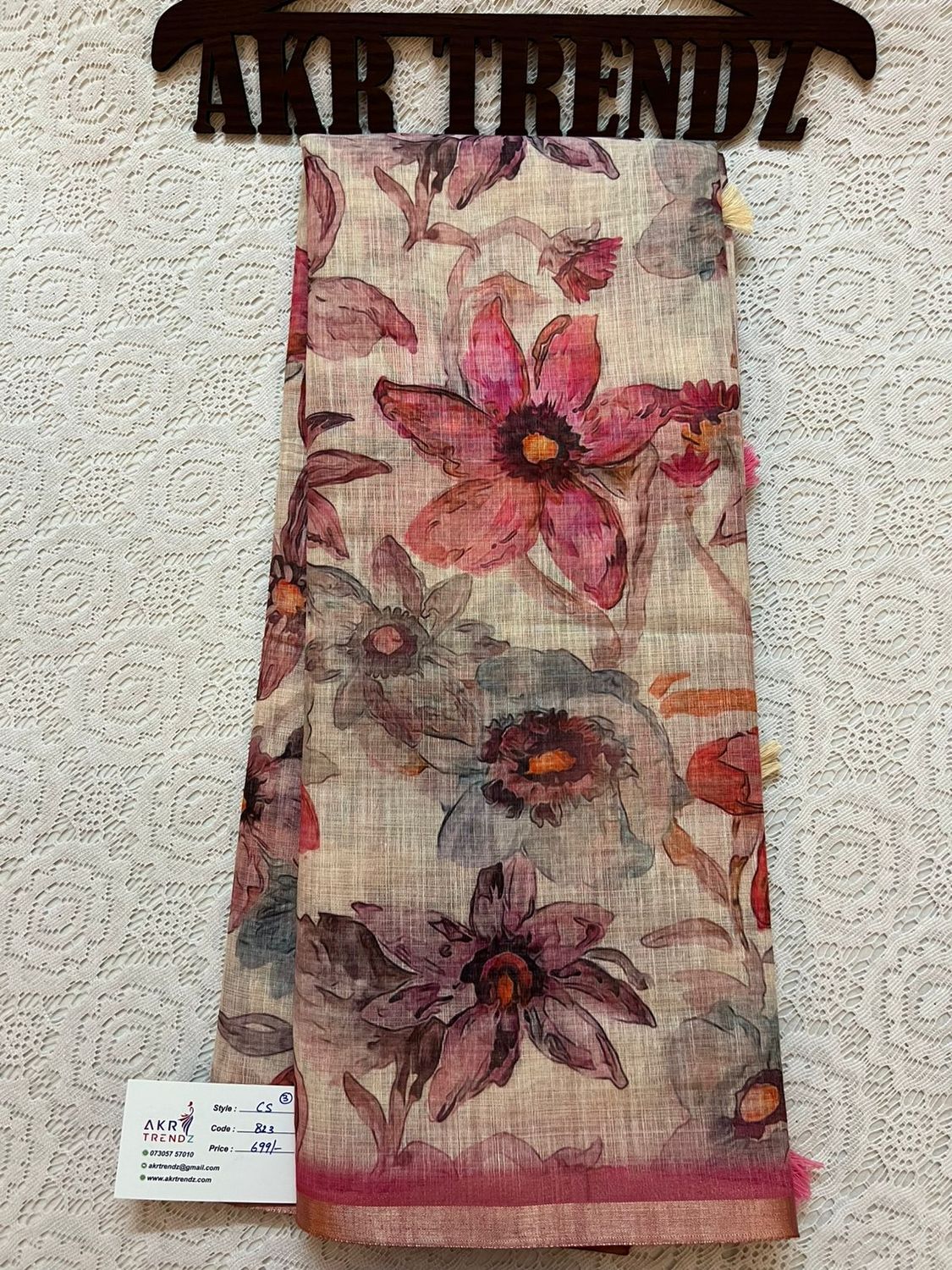 Soft linen cotton sarees​