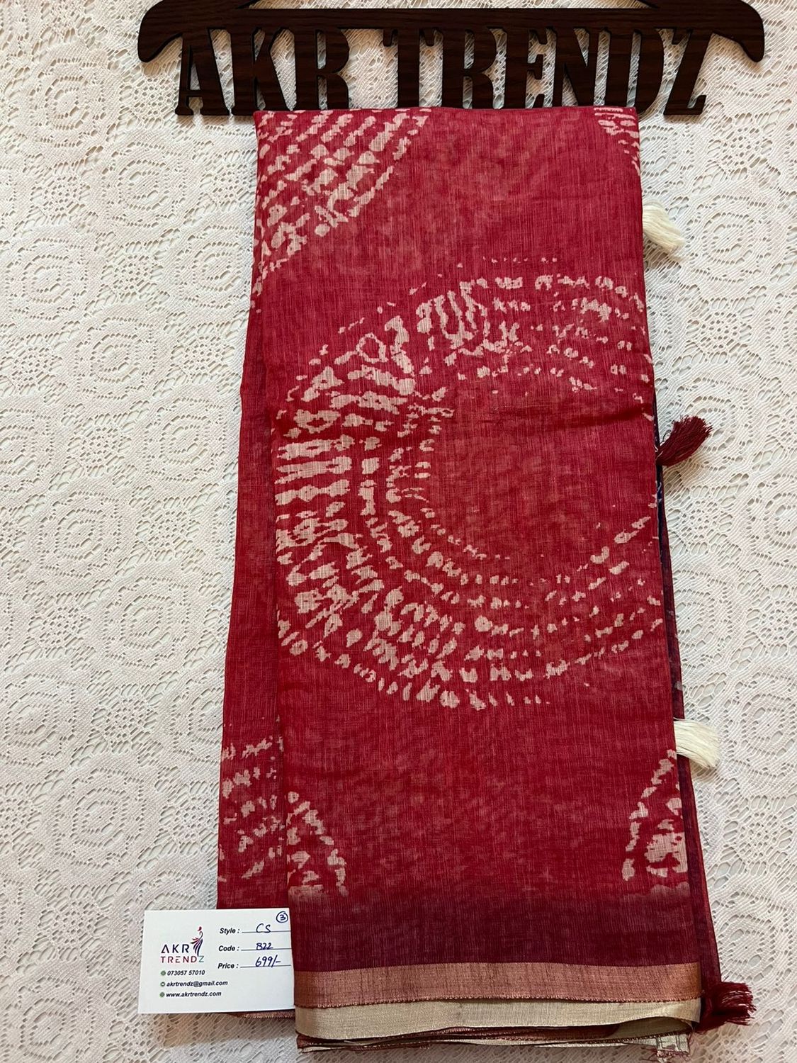 Soft linen cotton sarees​