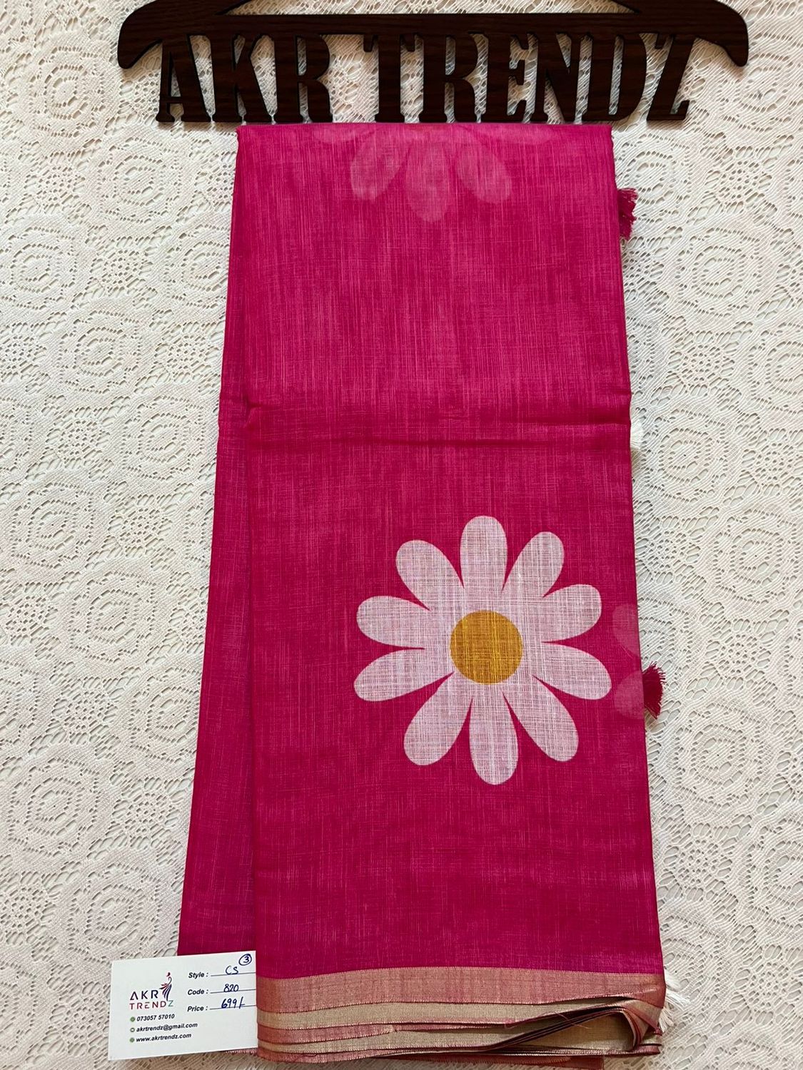 Soft linen cotton sarees​