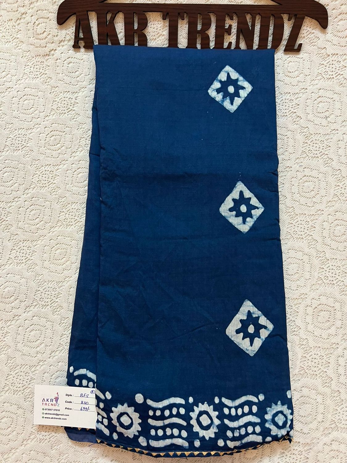 Batik print soft cotton sarees​