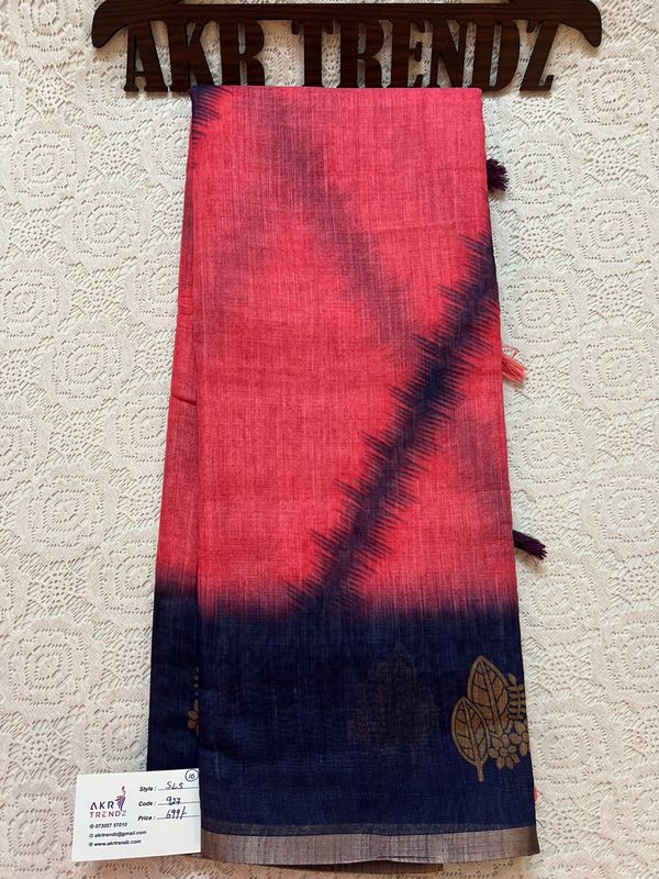 Soft Linen cotton sarees​