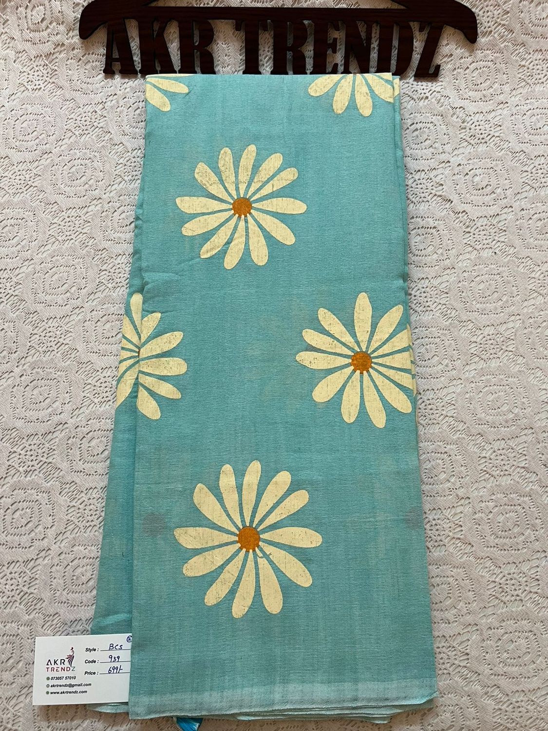 Daisy khadi cotton sarees​