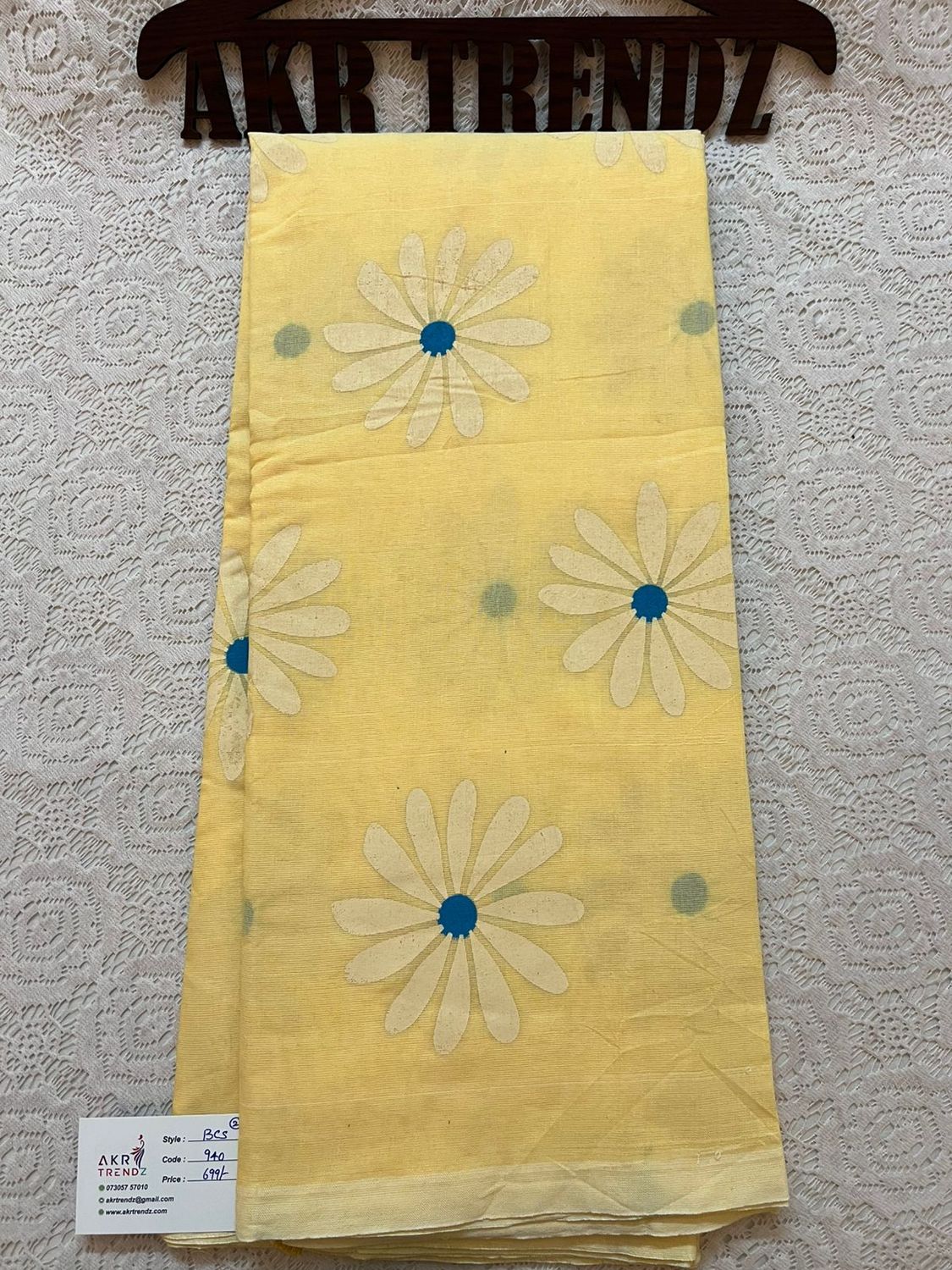 Daisy khadi cotton sarees​