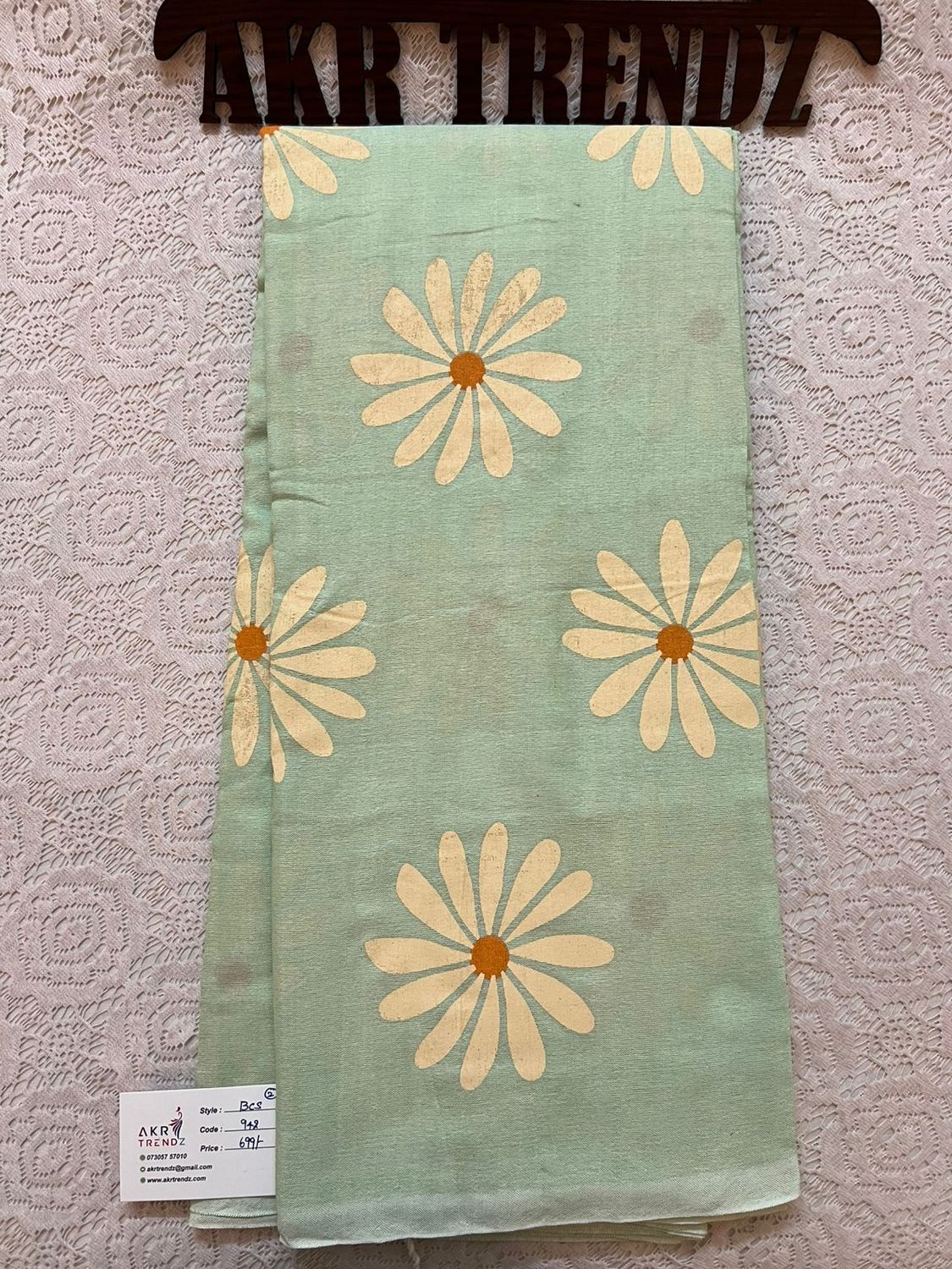 Daisy khadi cotton sarees​