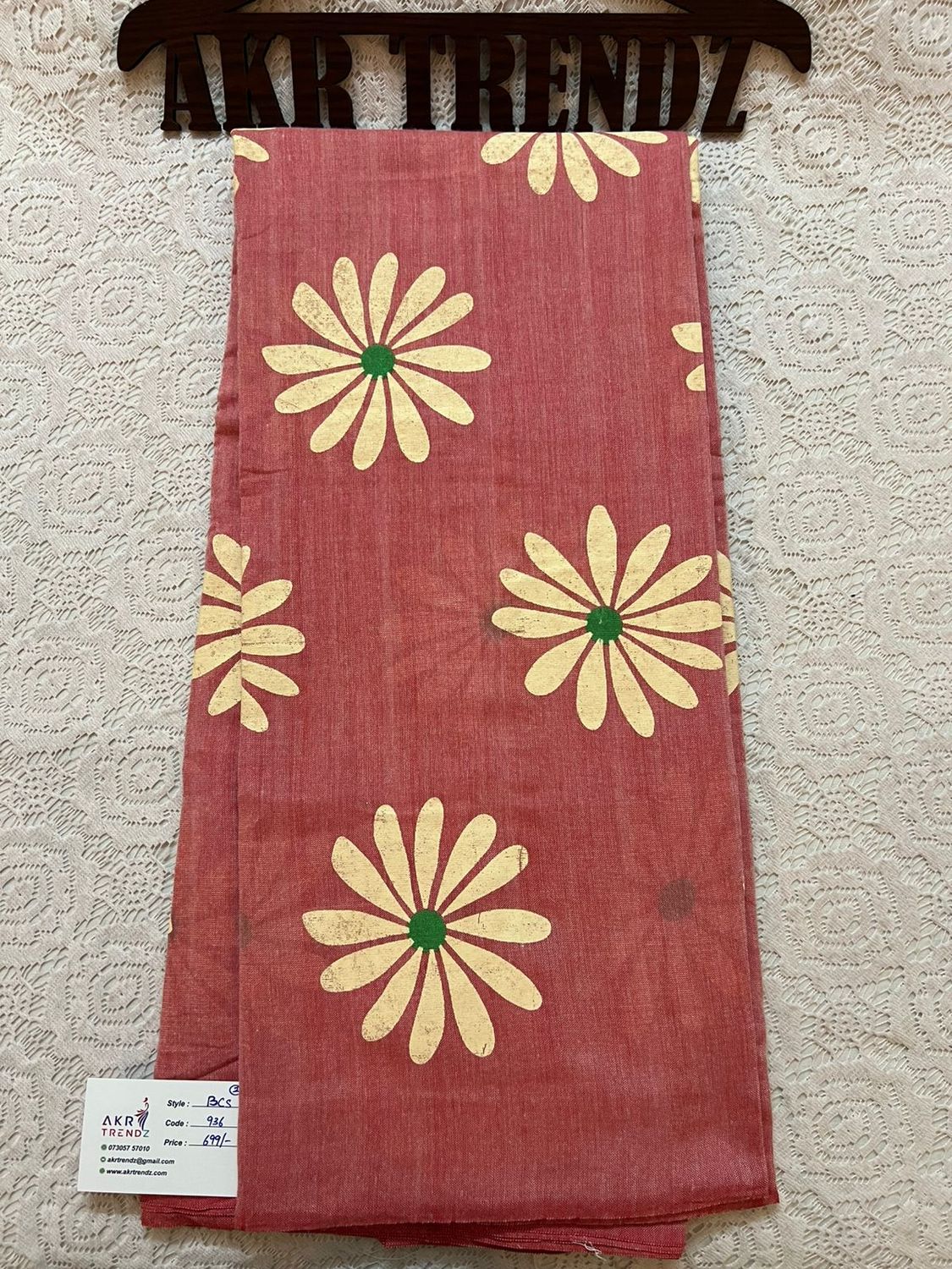 Daisy khadi cotton sarees​