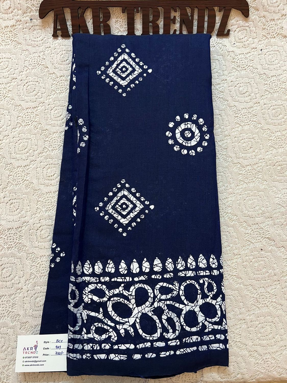 Batik print Khadi cotton sarees​