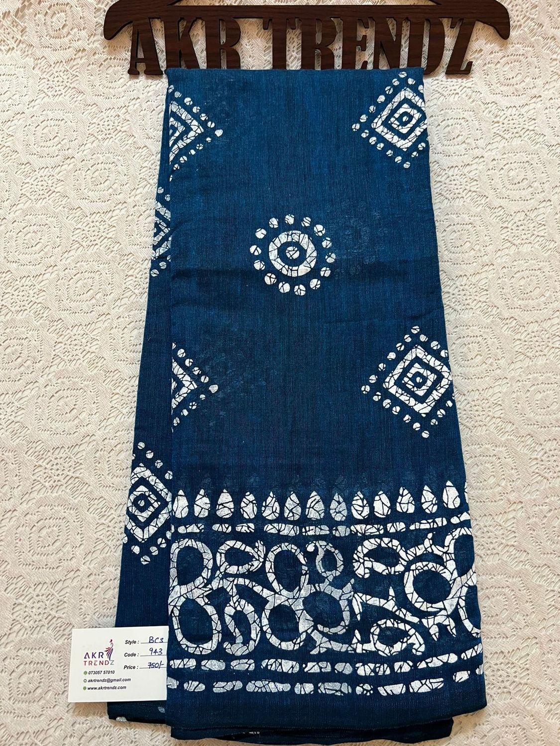 Batik print Khadi cotton sarees​