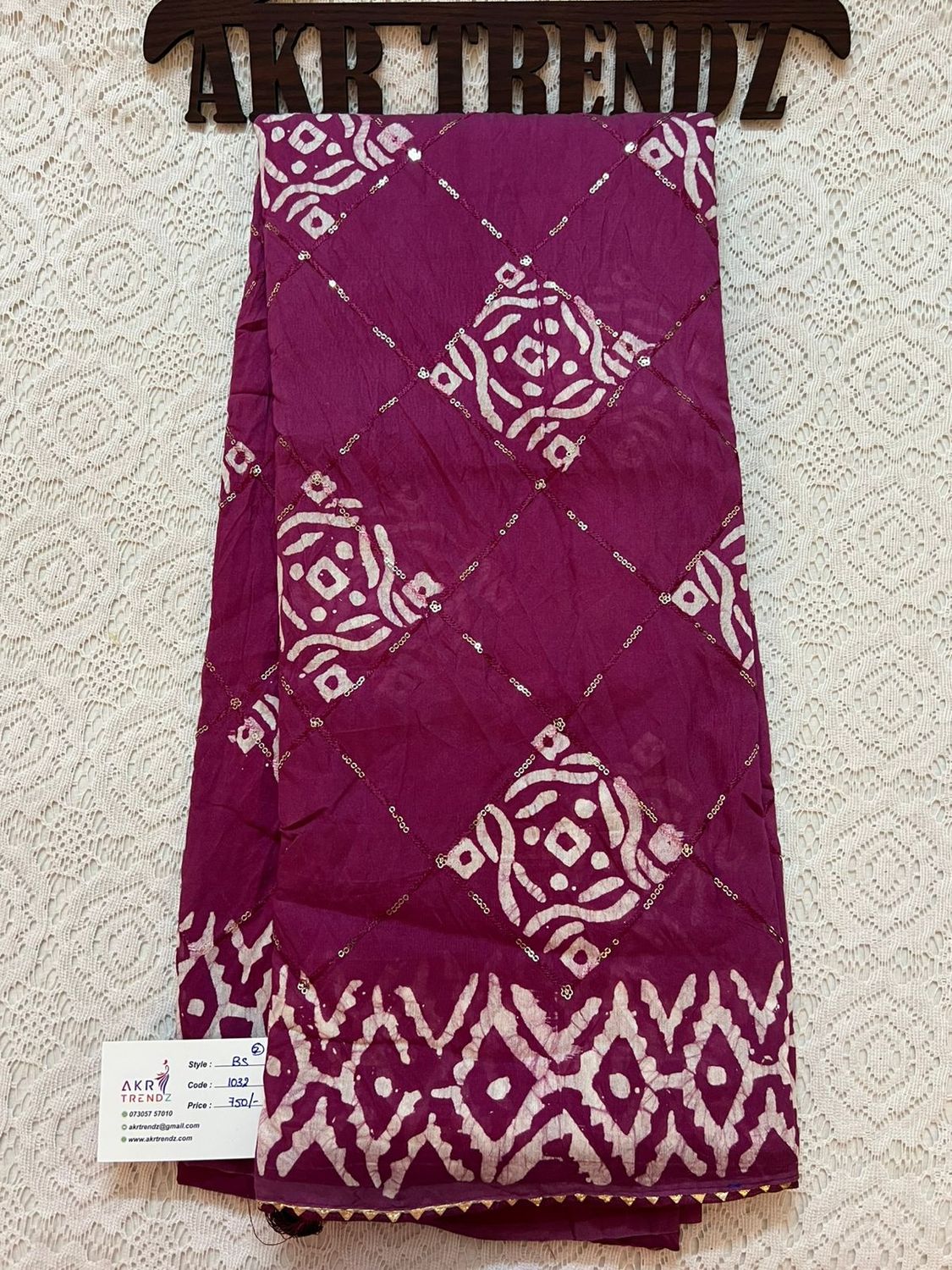 Batik sequence cotton sarees