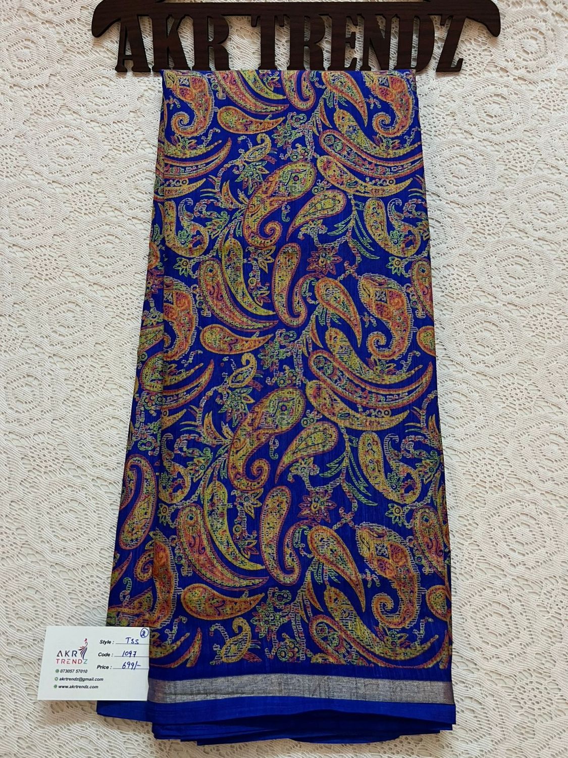​Thin Border printed silk sarees
