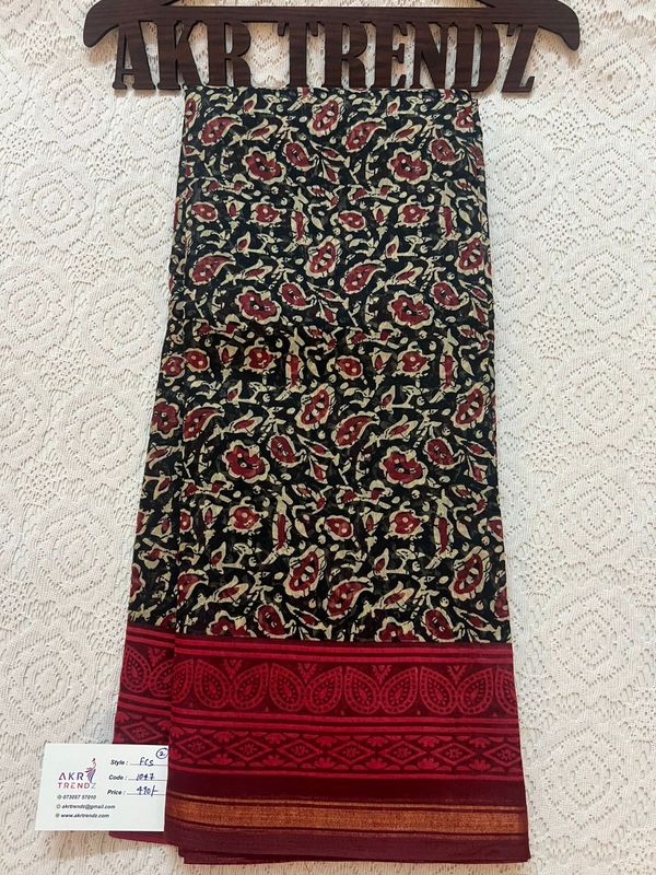 Fancy cotton sarees