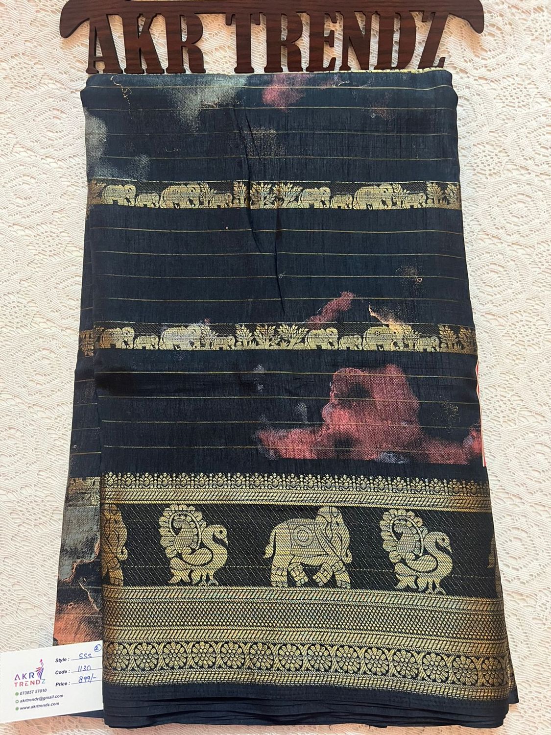 Fancy silk Georgette sarees​